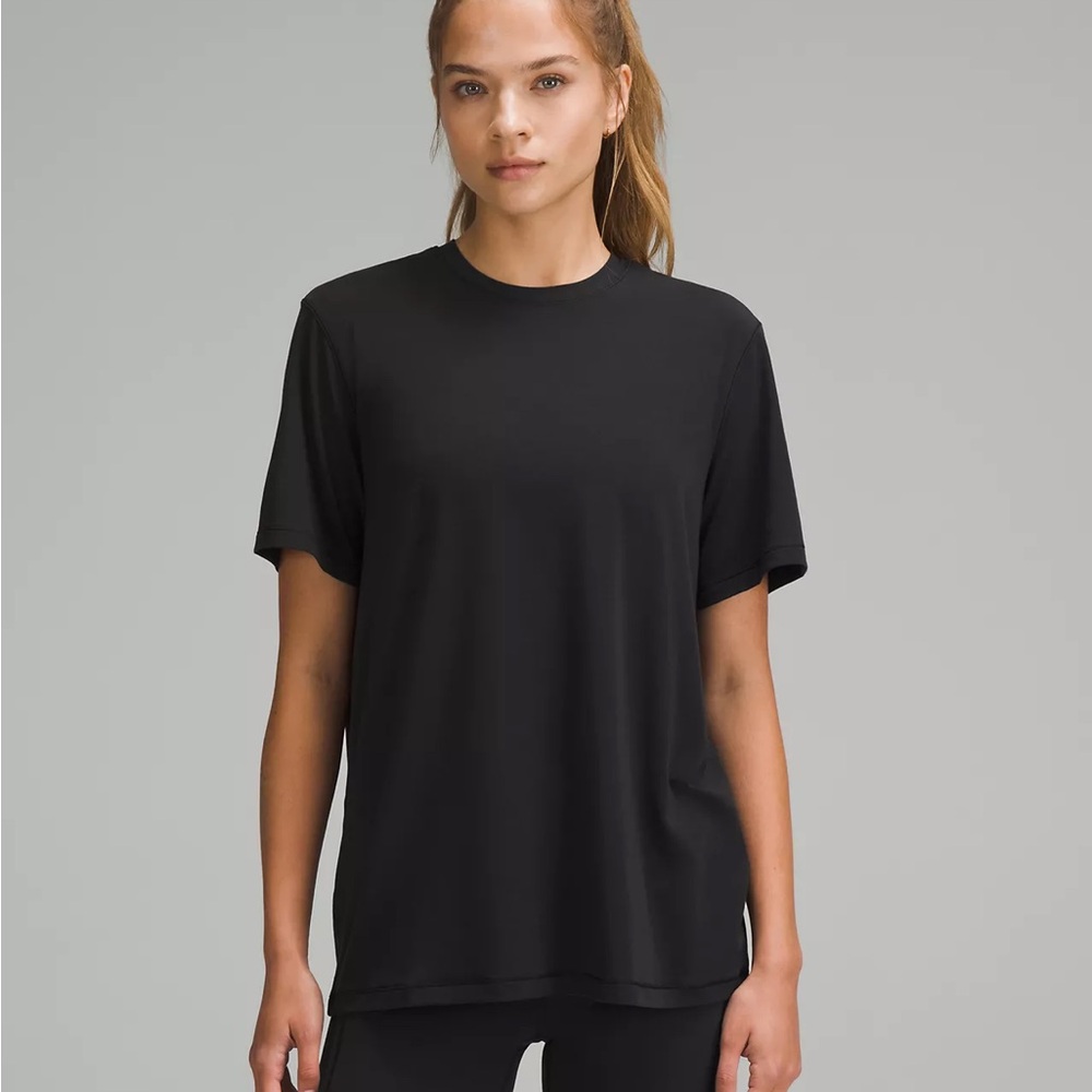 lululemon athletica Black Jersey Training Short Sleeve Shirt